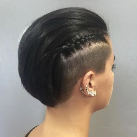 Asymmetric Undercut With Braid