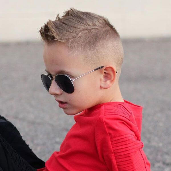 Cool Short Faux Hawk With Fade