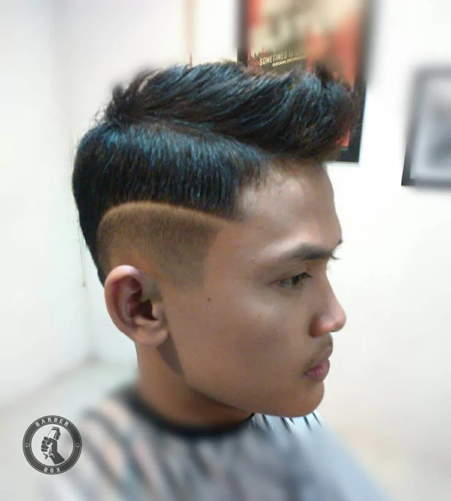 Faux Hawk With Disconnected Fade