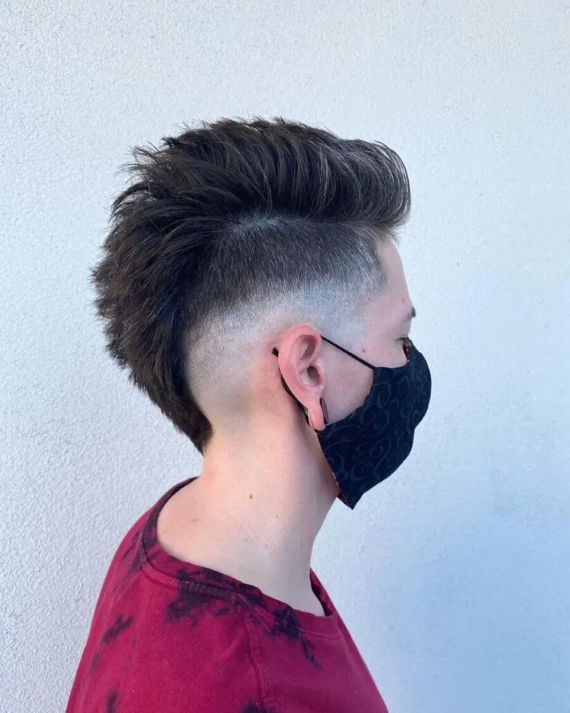 Fauxhawk With Mid Fade