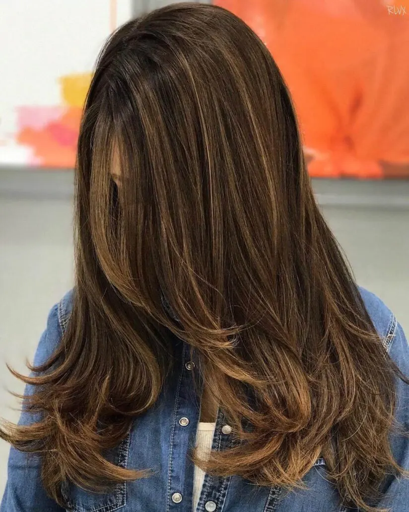 Light Mocha Waves With Thin Blonde Highlights