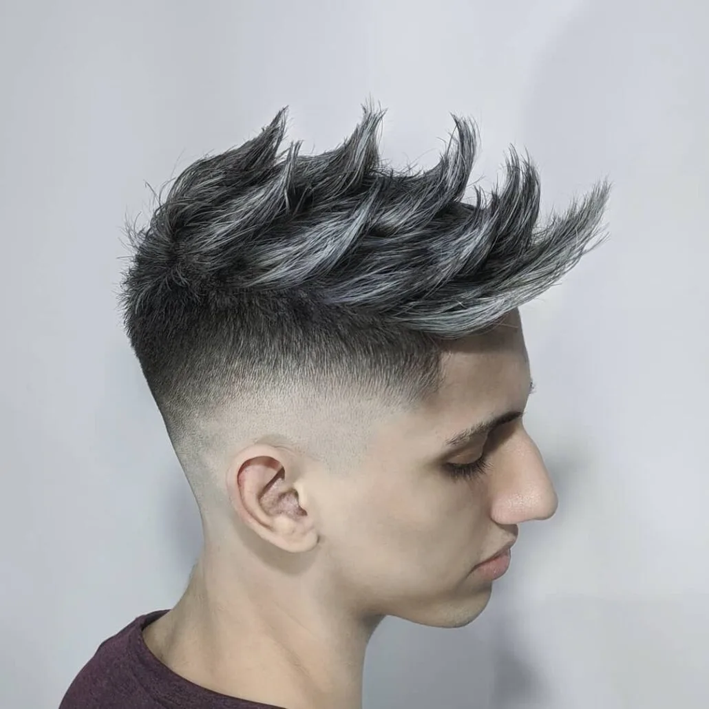Streaky Faux Hawk With Color