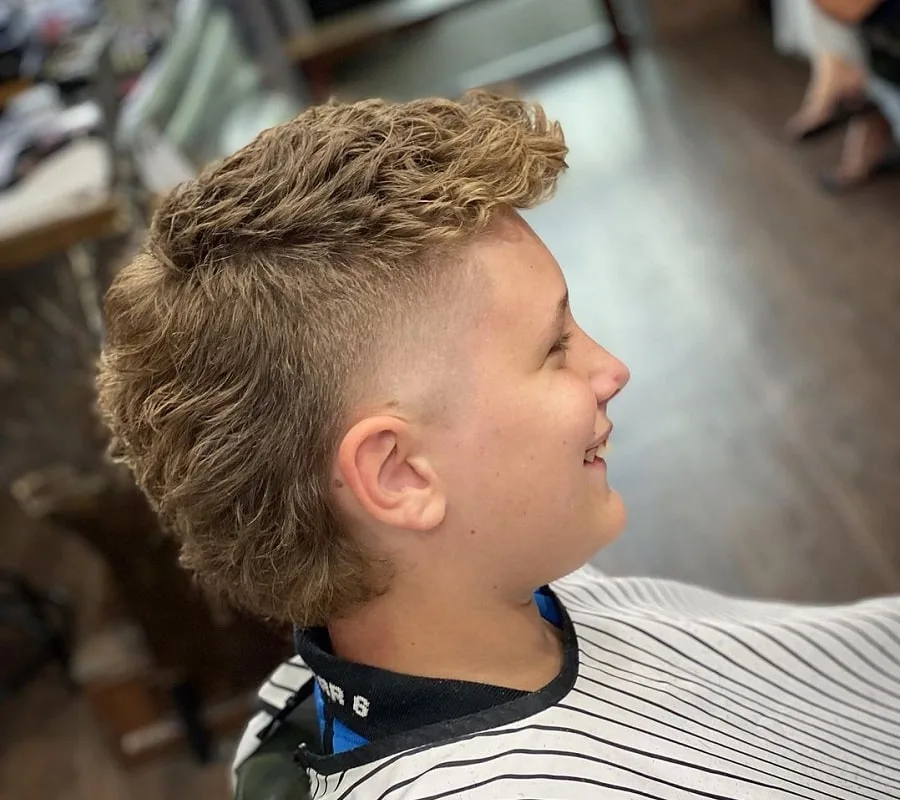 mullet fade haircut for boys
