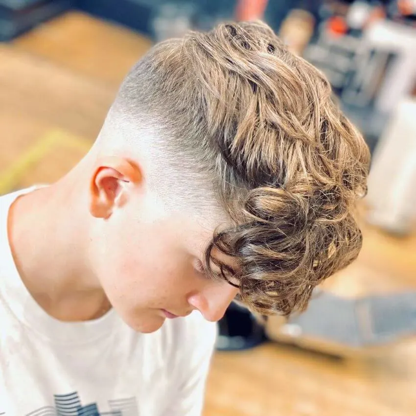Curls With Skin Fade