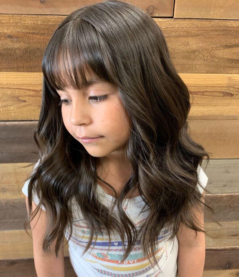 Elegant Trendy Shoulder Length Hairstyles For Little Girls This Year