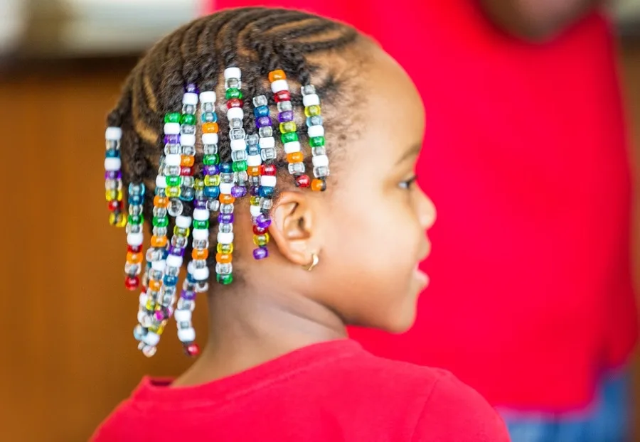 toddler braids with beads