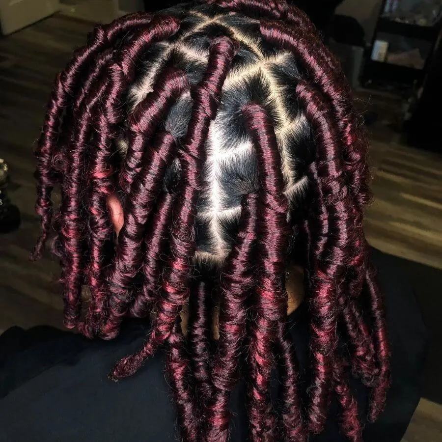 Burgundy Rolled Layers