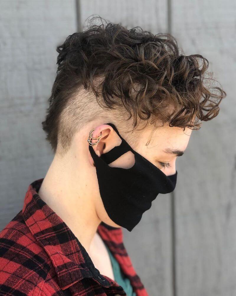 Curly Undercut Hairstyles For Male - Long Curly Undercut (2023 Guide)