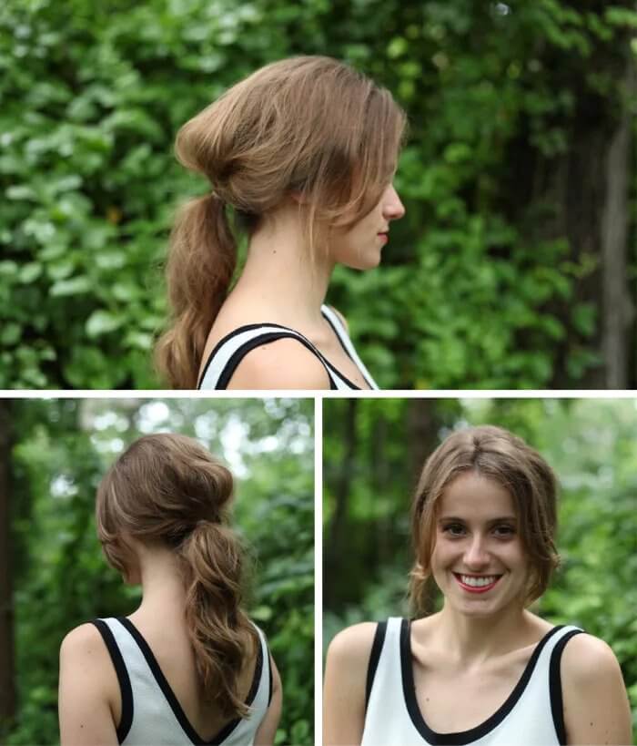 Tousled and Textured Ponytail