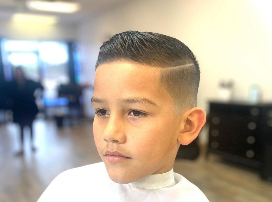 bald fade with line