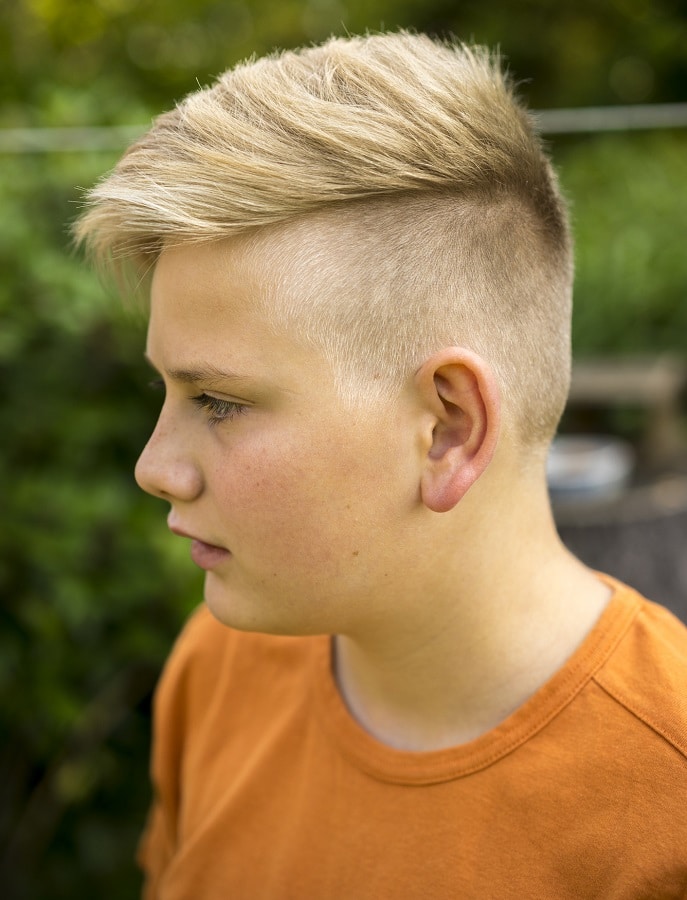 blonde hair undercut for little boys