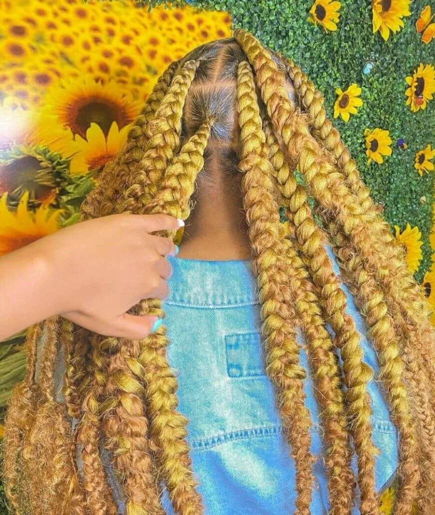 Thick Sunflower Braids