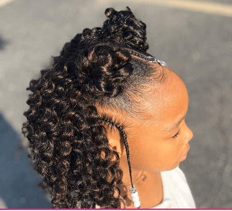 Centered Pigtails With Curly Hair