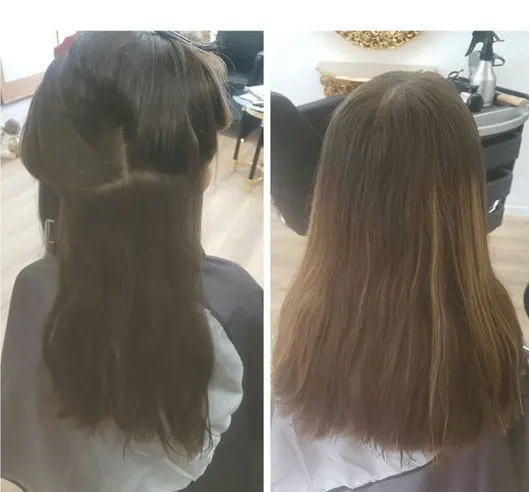 Front Combed Hairstyle With Open Back