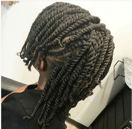 Grown Out Side Swept Braids