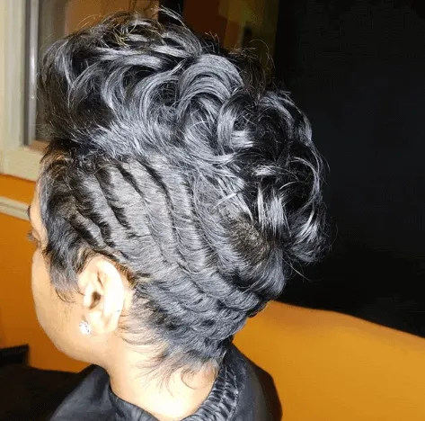 Layered Curly Updo