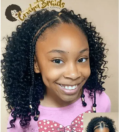 Shoulder Length Curly Hair With Nice Braids