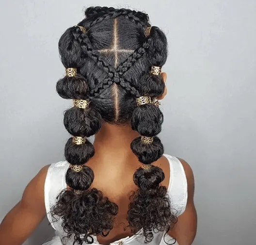 Thick Braided Hairstyle For African Hair