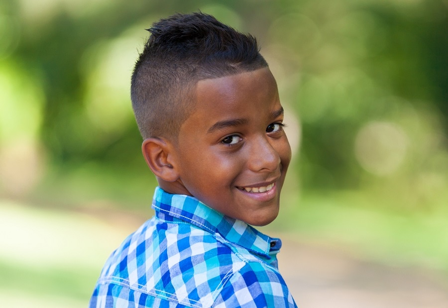 army haircut for black kid