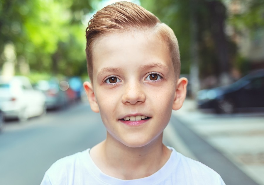 blonde quiff hairstyle for boys