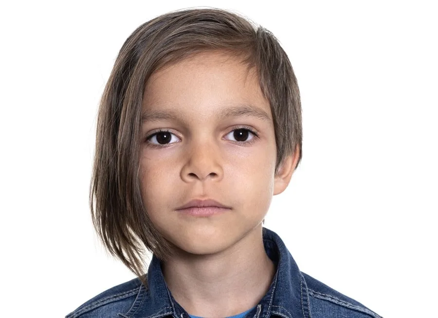 medium asymmetrical hair for boys 