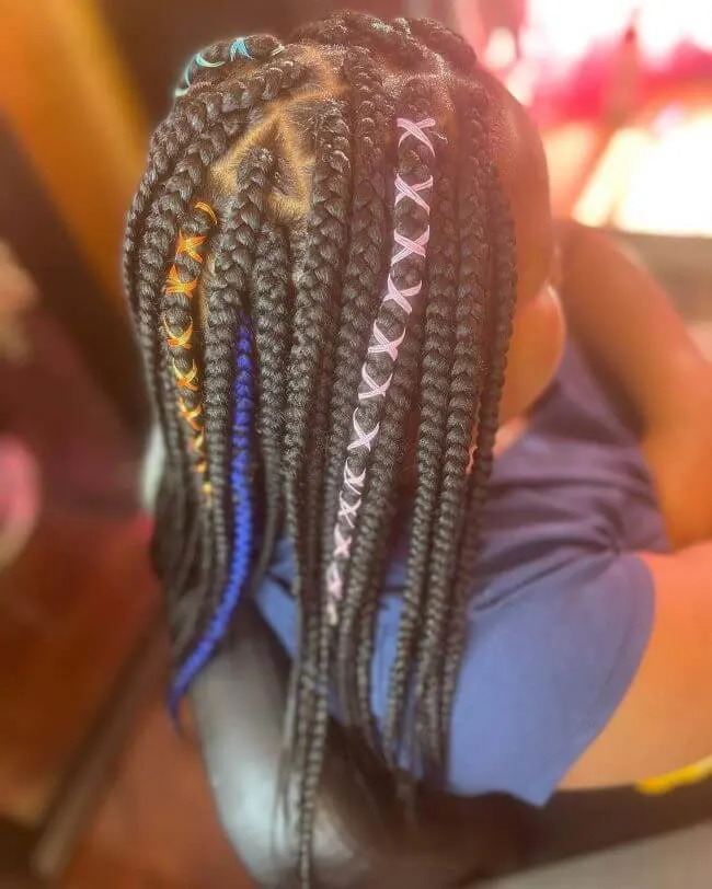 Funky Long Box Braids