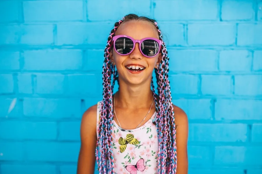 10 year old girl with braid hairstyle