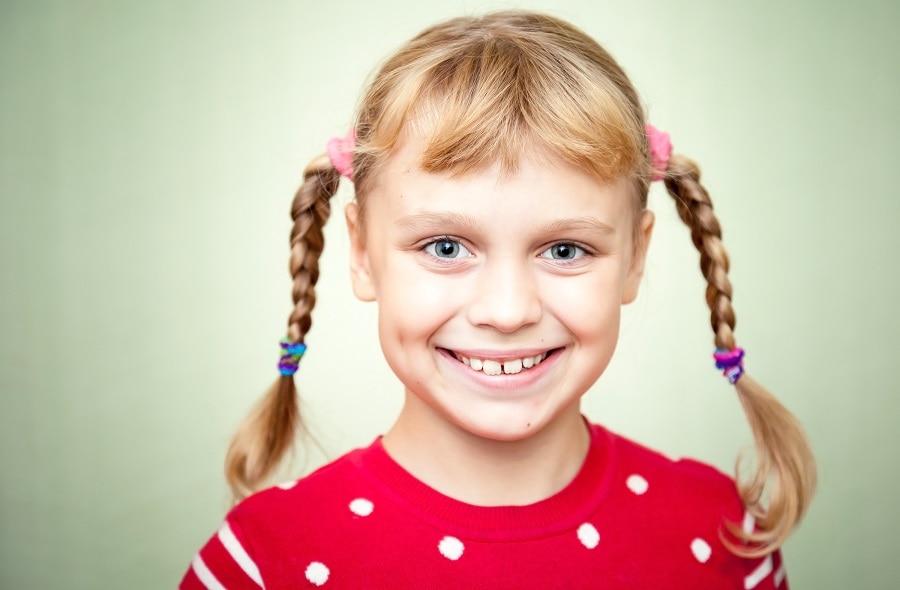 blonde braided pigtails for 10 year old girl