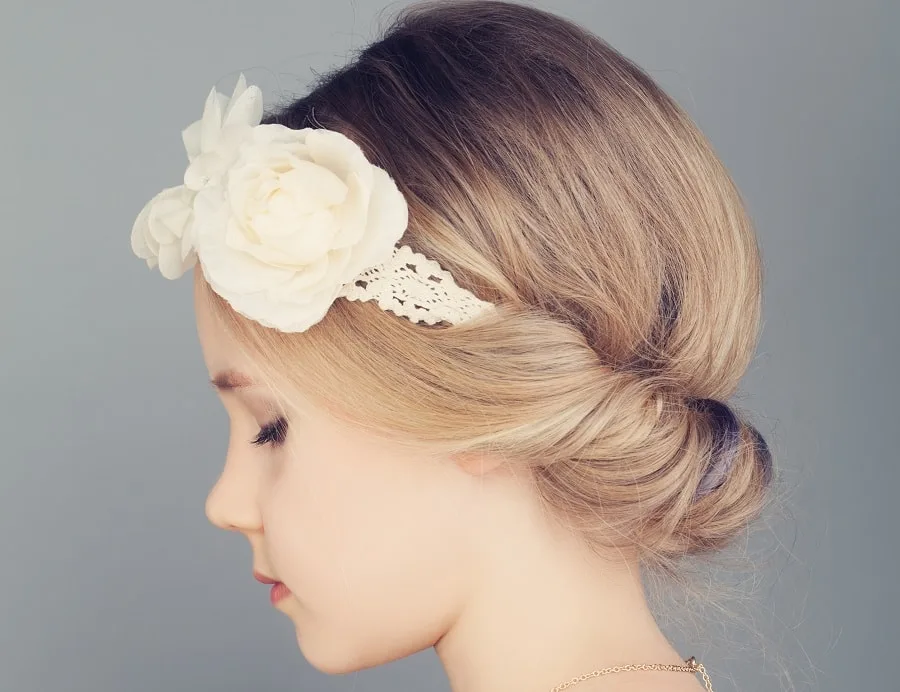 medium ash blonde prom hairstyle