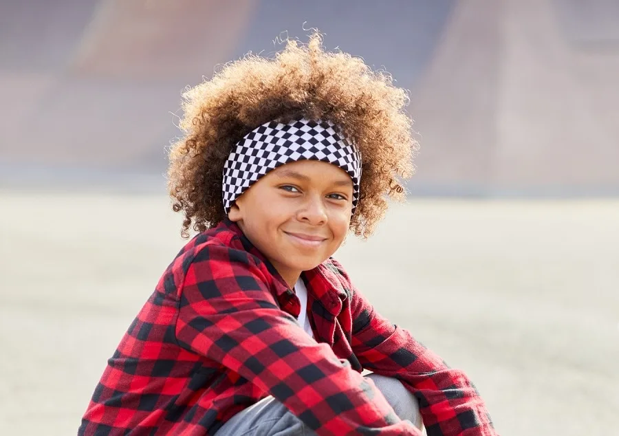 curly hairstyle for skater boys