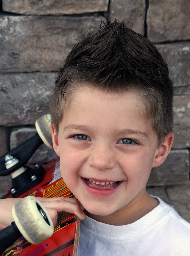 spiky haircut for skater boys