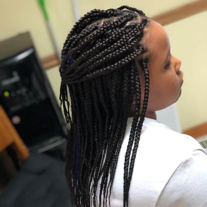 20 Stylish Box Braids For 10 Years Old Kids