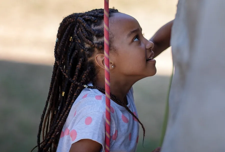 box braid styles for 9 year old kid