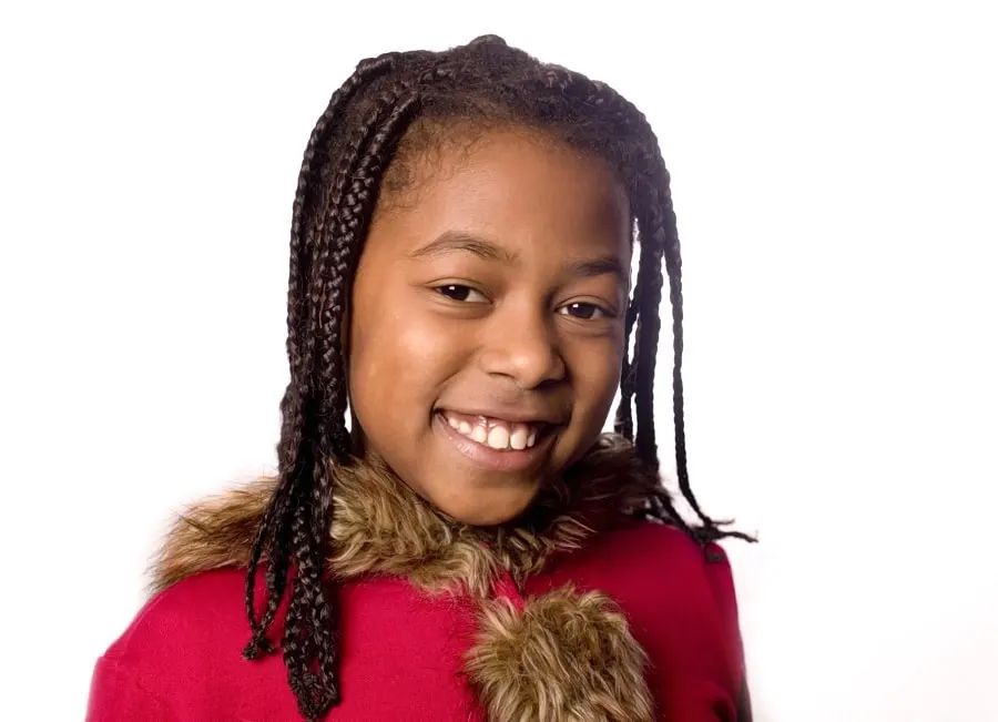 box braids for 9 year old kid