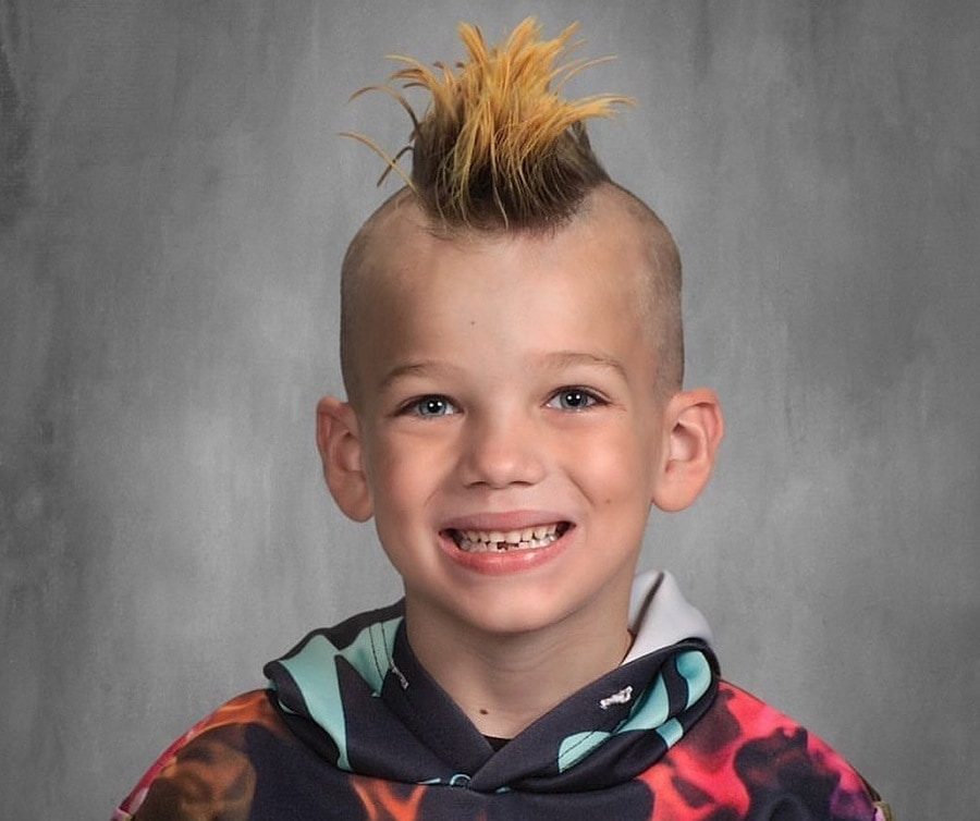 kids mohawk with shaved sides