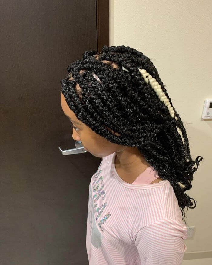 Box Braids For 11 Year Olds - Stylish Hairstyle For Energetic Young Kids