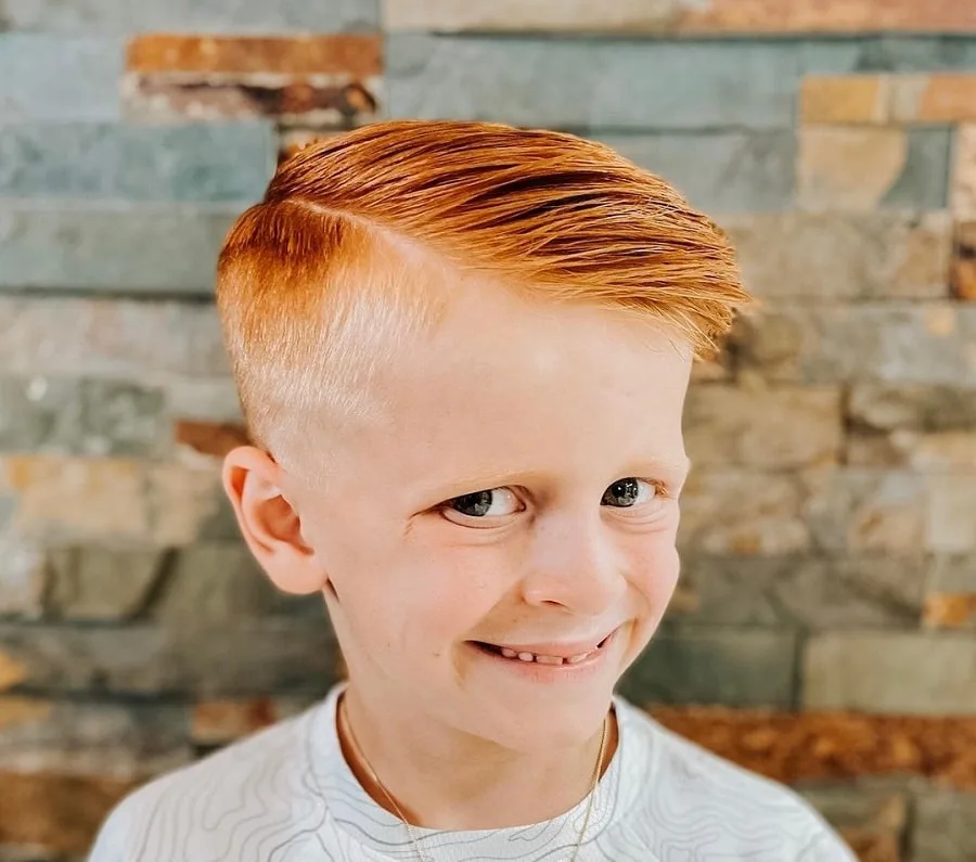 fade for boys with red hair